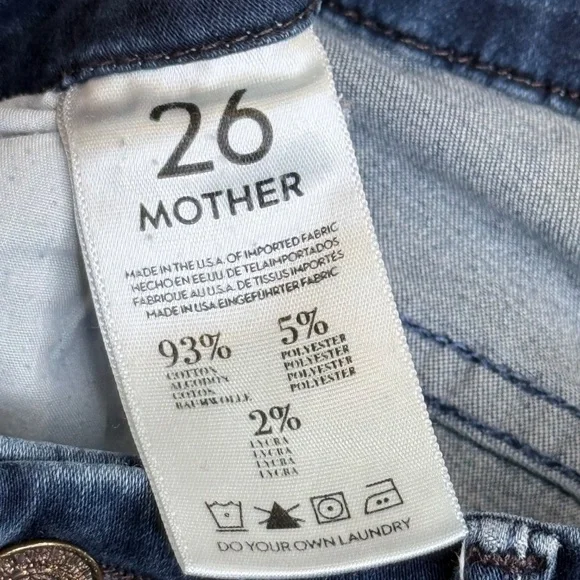 MOTHER The Looker Body Electric Low-Mid Rise Quality Stretchy Denim Skinny Jeans - Picture 12 of 16